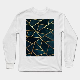 Deep Teal Stone Long Sleeve T-Shirt